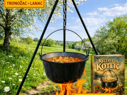 EMAJLIRANI KOTLIĆ + GRATIS TRONOŽAC ZA KUHANJE + GRATIS RECEPTI ZA KOTLIĆ - KNJIGA!