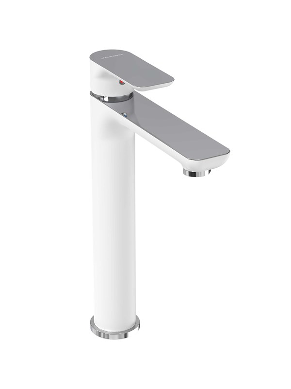 Miješalica za umivaonik Voxort Gala, visoka, bijela