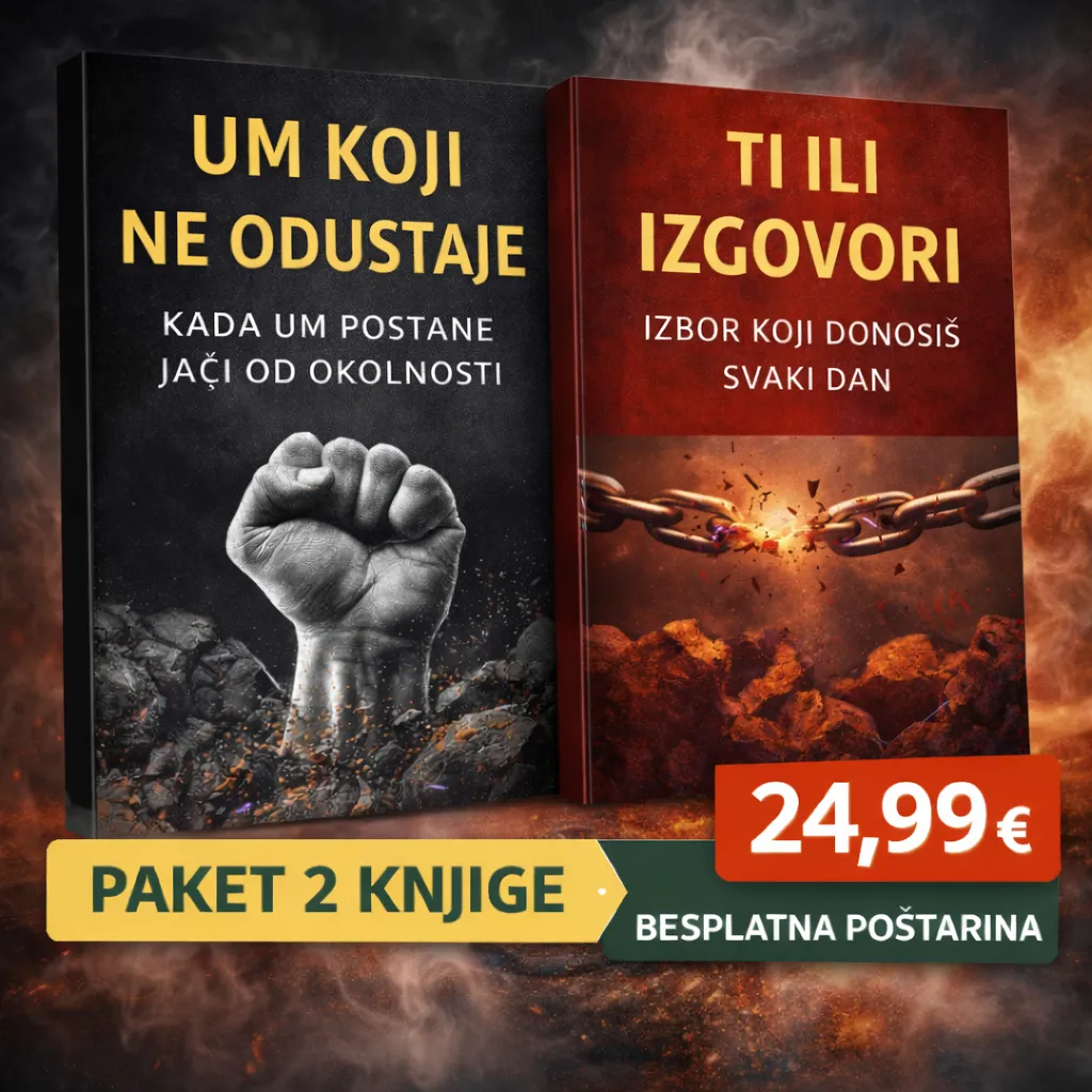 🔥 PAKET 2 KNJIGE: UM KOJI NE ODUSTAJE + TI ILI IZGOVORI