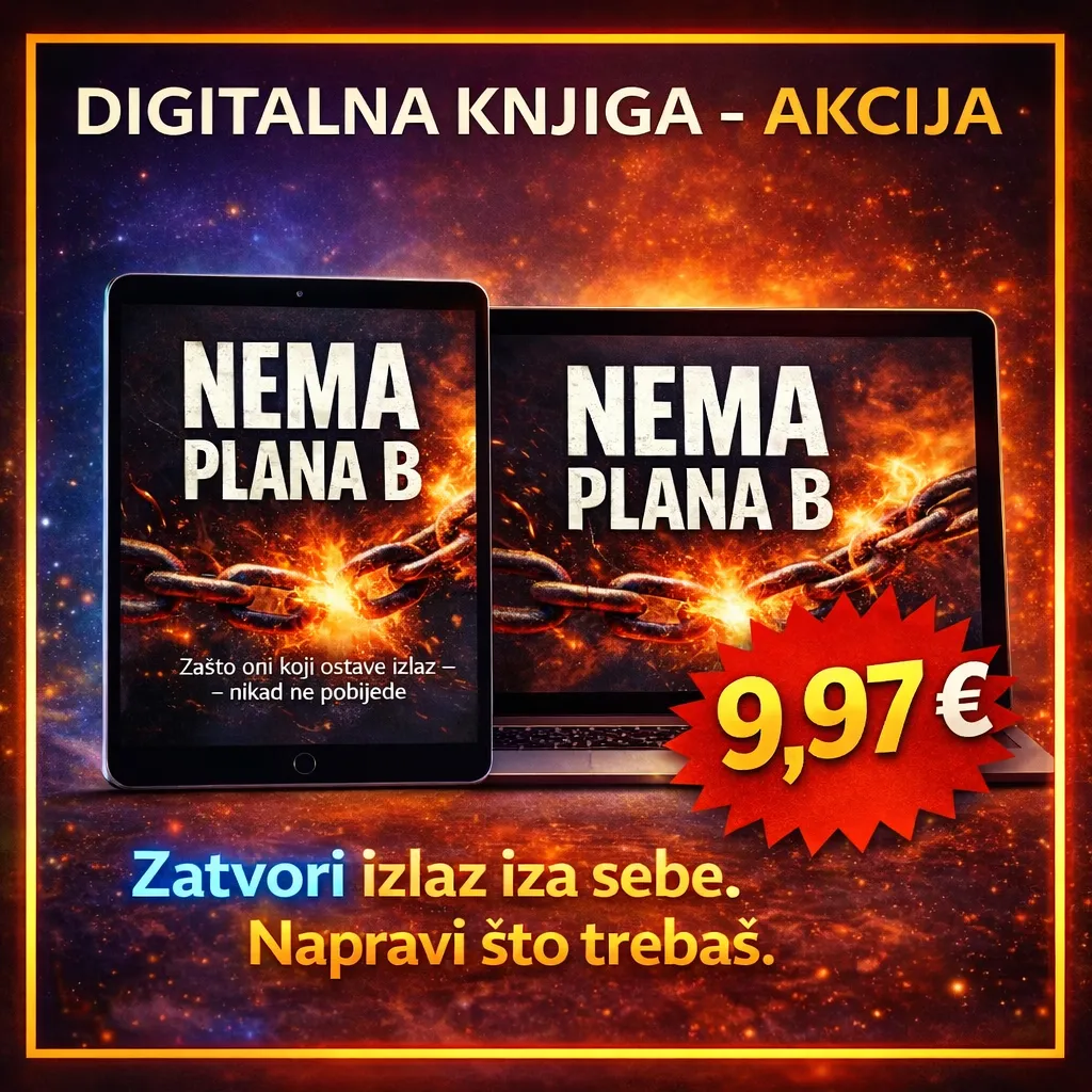 🔥 NEMA PLANA B 👉Zašto oni koji ostave izlaz – nikad ne pobijede – DIGITALNA KNJIGA