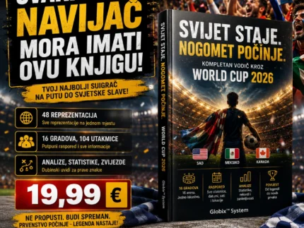 🌍 SVIJET STAJE. NOGOMET POČINJE. Kompletan vodič kroz World Cup 2026