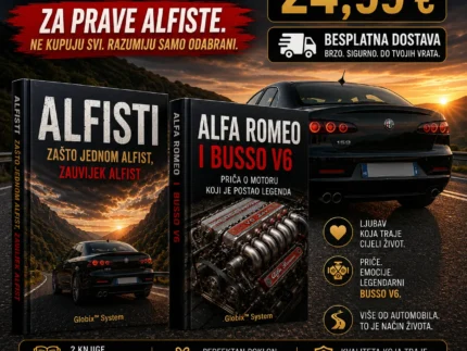 🥇 ALFISTI + ALFA ROMEO I BUSSO V6 ✅Kolekcionarski set za ljubitelje Alfa Romea