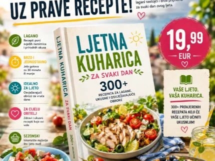 ☀️ LJETNA KUHARICA ZA SVAKI DAN 👉 300+ recepata za lagane, ukusne i osvježavajuće obroke
