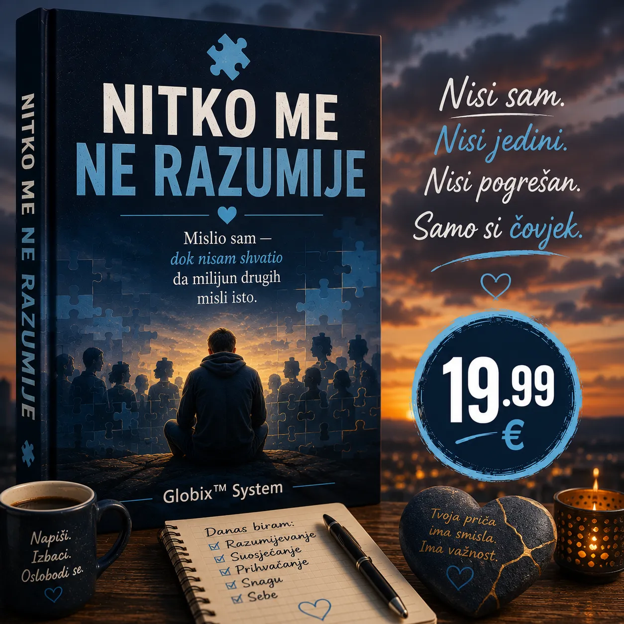 🧩 NITKO ME NE RAZUMIJE 💙 Mislio sam — dok nisam shvatio  da milijun drugih misli isto