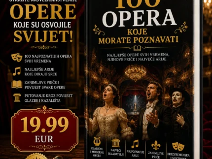 🎼 100 OPERA KOJE MORATE POZNAVATI 📖 Najljepše opere svih vremena, njihove priče i najveće arije.