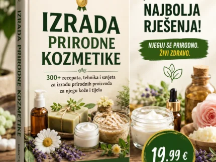 🥇 IZRADA PRIRODNE KOZMETIKE 👉 300+ recepata, tehnika i savjeta za izradu prirodnih proizvoda za njegu kože i tijela