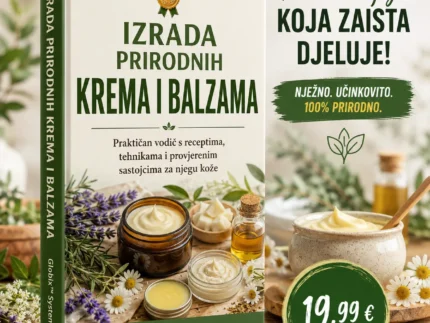 🥇 IZRADA PRIRODNIH KREMA I BALZAMA 👉 Praktičan vodič s receptima, tehnikama i provjerenim sastojcima za njegu kože