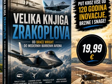 ✈️ VELIKA KNJIGA ZRAKOPLOVA – OD BRAĆE WRIGHT DO MODERNIH BORBENIH AVIONA