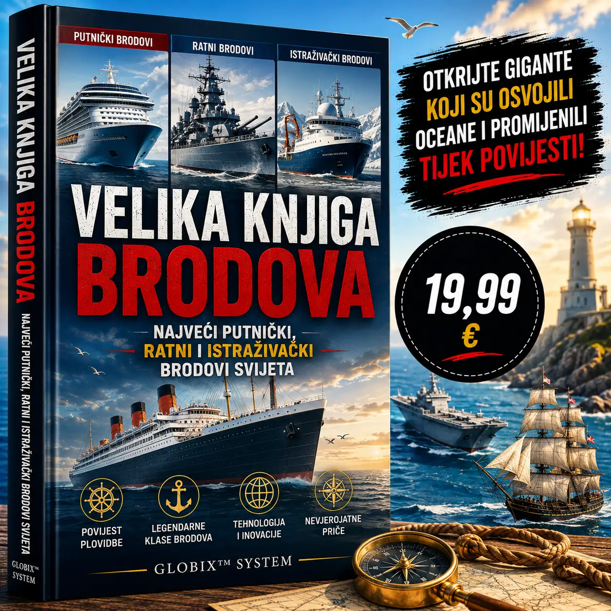 🚢 VELIKA KNJIGA BRODOVA – NAJVEĆI PUTNIČKI, RATNI I ISTRAŽIVAČKI BRODOVI SVIJETA
