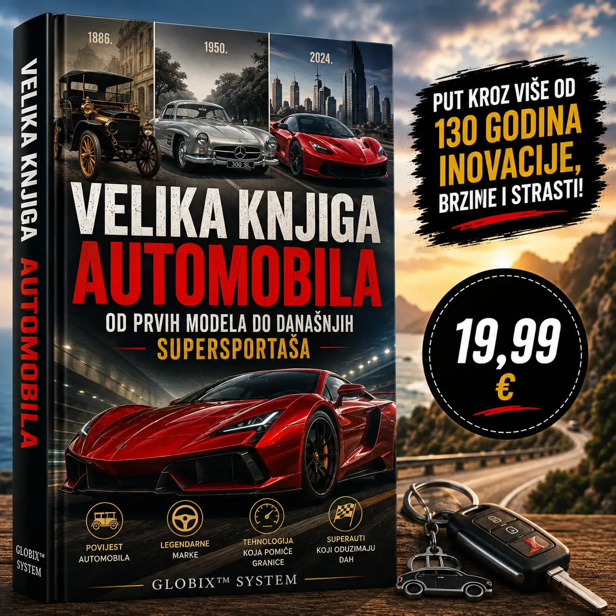 🚗 VELIKA KNJIGA AUTOMOBILA – OD PRVIH MODELA DO DANAŠNJIH SUPERSPORTSKIH AUTOMOBILA