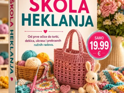 🧺🧶 ŠKOLA HEKLANJA – OD PRVE OČICE DO TORBI, DEKICA, UKRASA I PREKRASNIH RUČNIH RADOVA