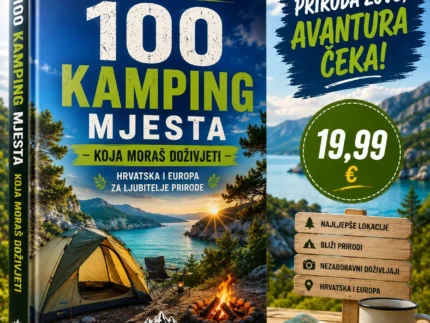 🏕️ 100 KAMPING MJESTA KOJA MORAŠ DOŽIVJETI 📖 Hrvatska i Europa za ljubitelje prirode.