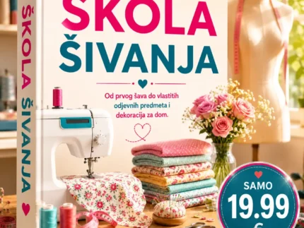 🪡🧵 ŠKOLA ŠIVANJA – OD PRVOG ŠAVA DO VLASTITIH ODJEVNIH PREDMETA I DEKORACIJA ZA DOM