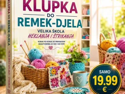 🧶✨ OD KLUPKA DO REMEK-DJELA – VELIKA ŠKOLA HEKLANJA I ŠTRIKANJA