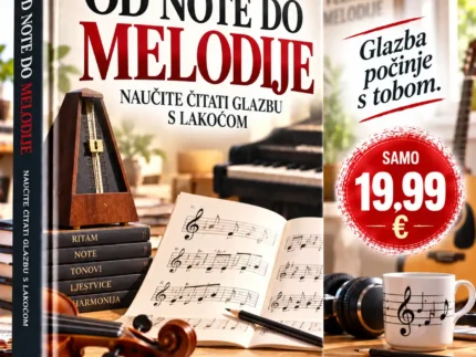 🎼 OD NOTE DO MELODIJE – NAUČITE ČITATI GLAZBU S LAKOĆOM