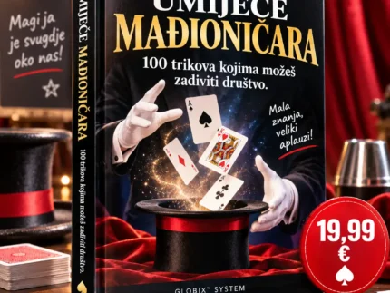 🎩✨ UMIJEĆE MAĐIONIČARA 100 TRIKOVA KOJIMA MOŽEŠ ZADIVITI DRUŠTVO