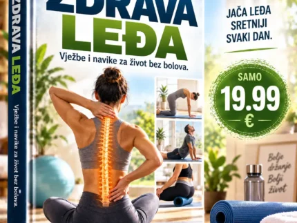 🦴 ZDRAVA LEĐA – VJEŽBE I NAVIKE ZA ŽIVOT BEZ BOLOVA 💪 Naučite kako pravilno sjediti, kretati se, jačati tijelo i svakodnevnim navikama podržati zdravlje kralježnice.