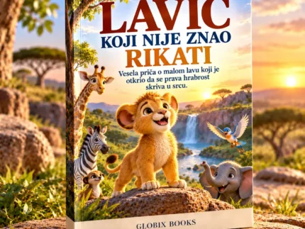 LAVIĆ KOJI NIJE ZNAO RIKATI – Vesela priča o malom lavu koji je otkrio da se prava hrabrost skriva u srcu.