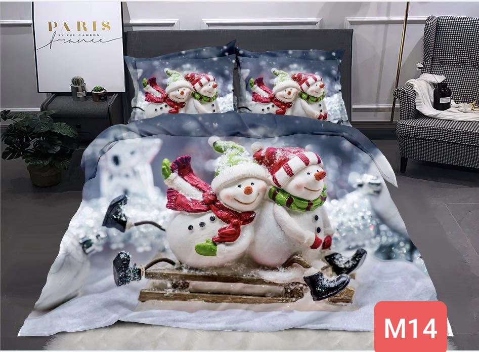 BOŽIČNE POSTELJINE - BRAČNI KREVET